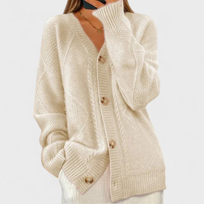 Éloise - Cardigan en maille côtelée