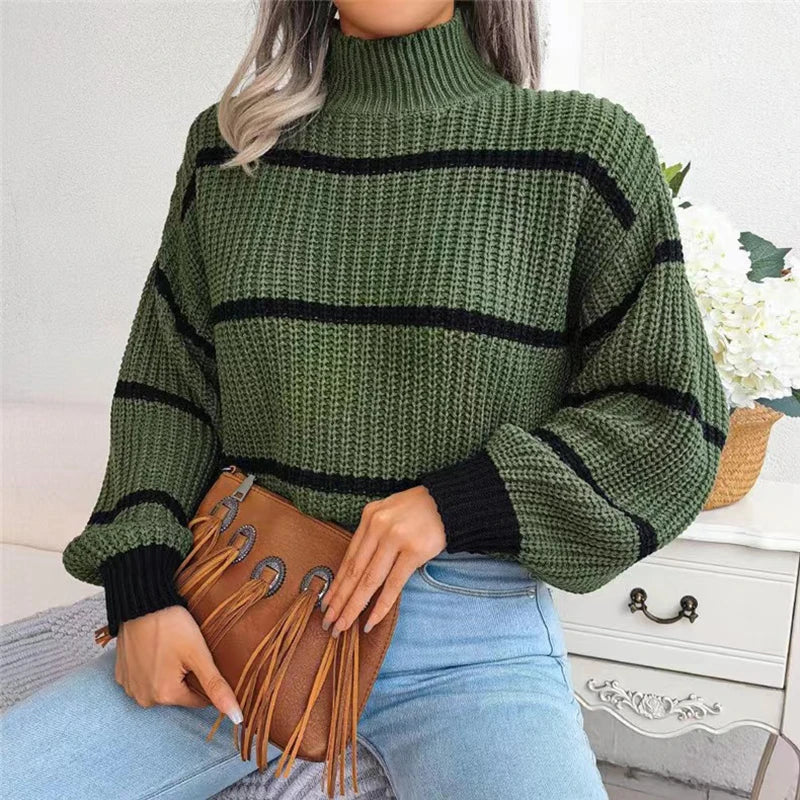 Sarah - Pull col roulé couture
