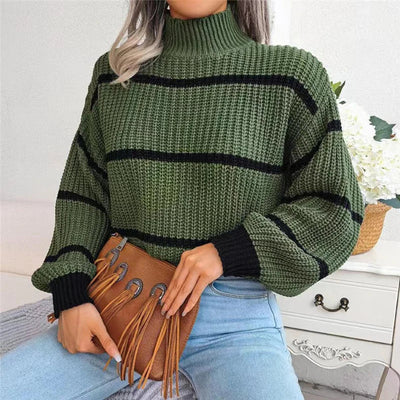 Sarah - Pull col roulé couture