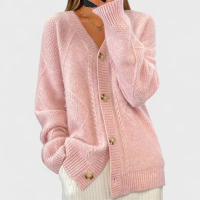 Éloise - Cardigan en maille côtelée