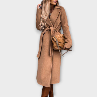 Eliza - Manteau long élégant avec nœuds