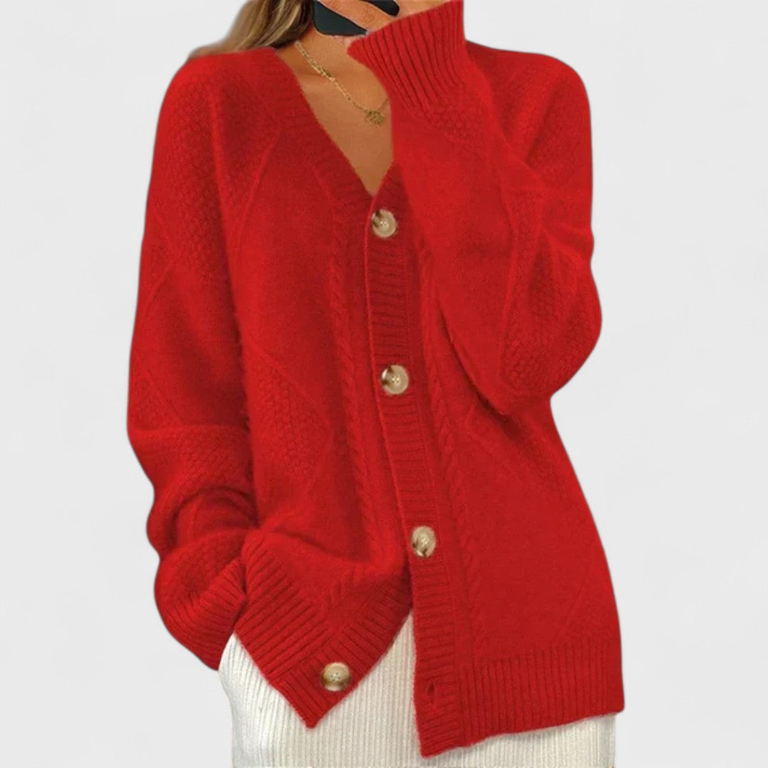 Éloise - Cardigan en maille côtelée