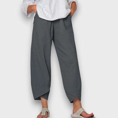 Neve – Pantalon d'été léger avec un ourlet moderne