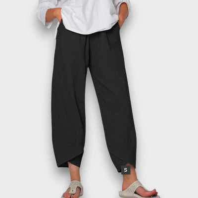 Neve – Pantalon d'été léger avec un ourlet moderne