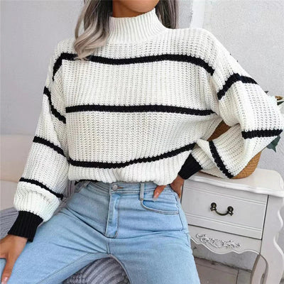 Sarah - Pull col roulé couture