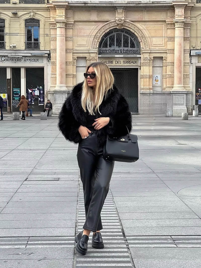 Manteau en fausse fourrure Jenna