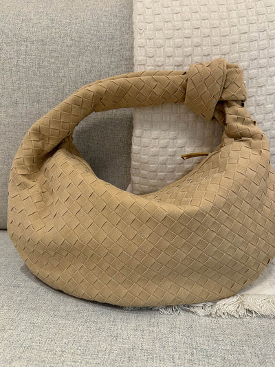 Sac tressé en daim moyen