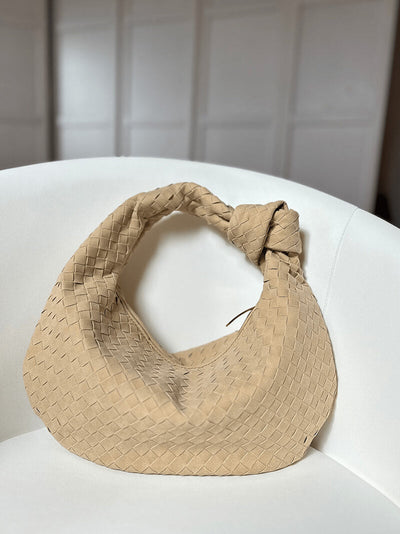 Sac tressé en daim moyen