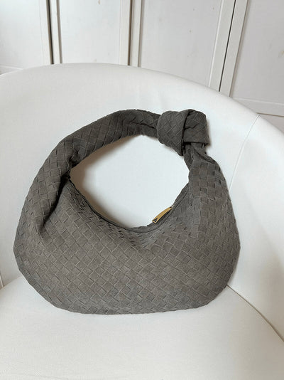 Sac tressé en daim moyen