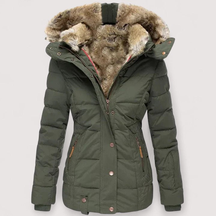 Marylin™ – Manteau d’hiver chaud avec doublure en fourrure