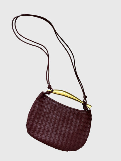 Blanc | Sac tissé structuré de luxe