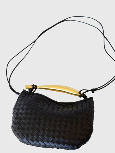 Blanc | Sac tissé structuré de luxe