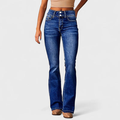 Marylène - Jean taille haute à jambes larges et tendance