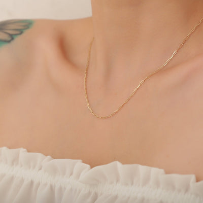Tiaralynn | Petit collier en papier or 18 carats