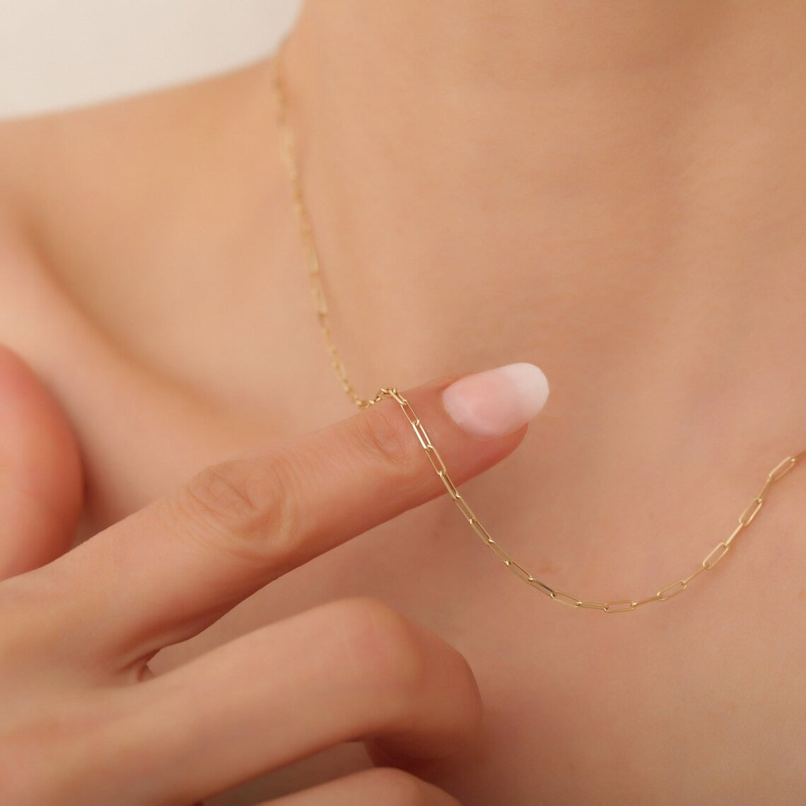 Tiaralynn | Petit collier en papier or 18 carats