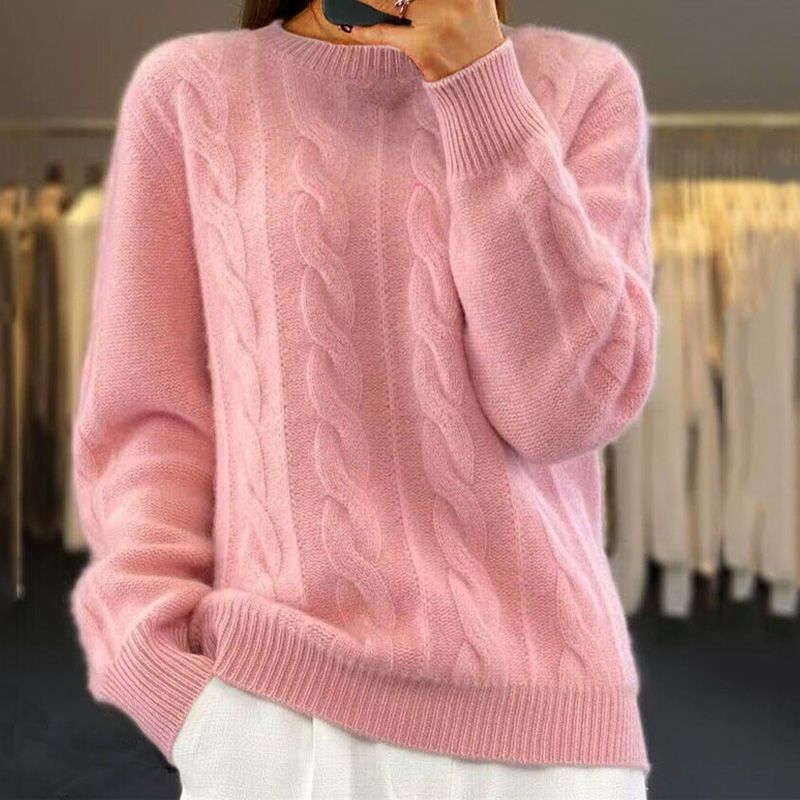 Angelika - Pull en tricot chaud classique