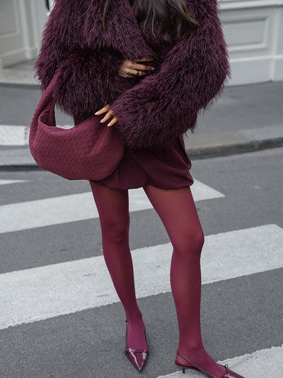 Sac tressé en daim moyen